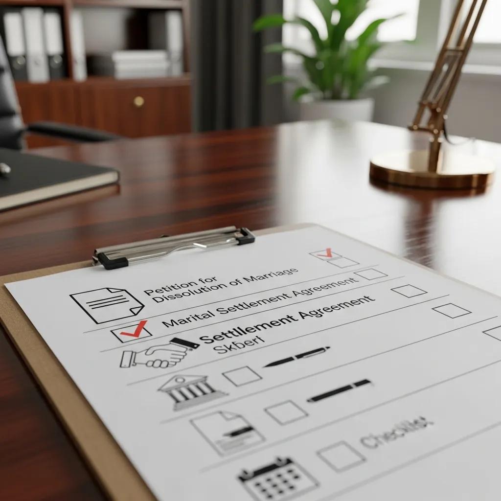 Checklist for filing an uncontested divorce in Florida